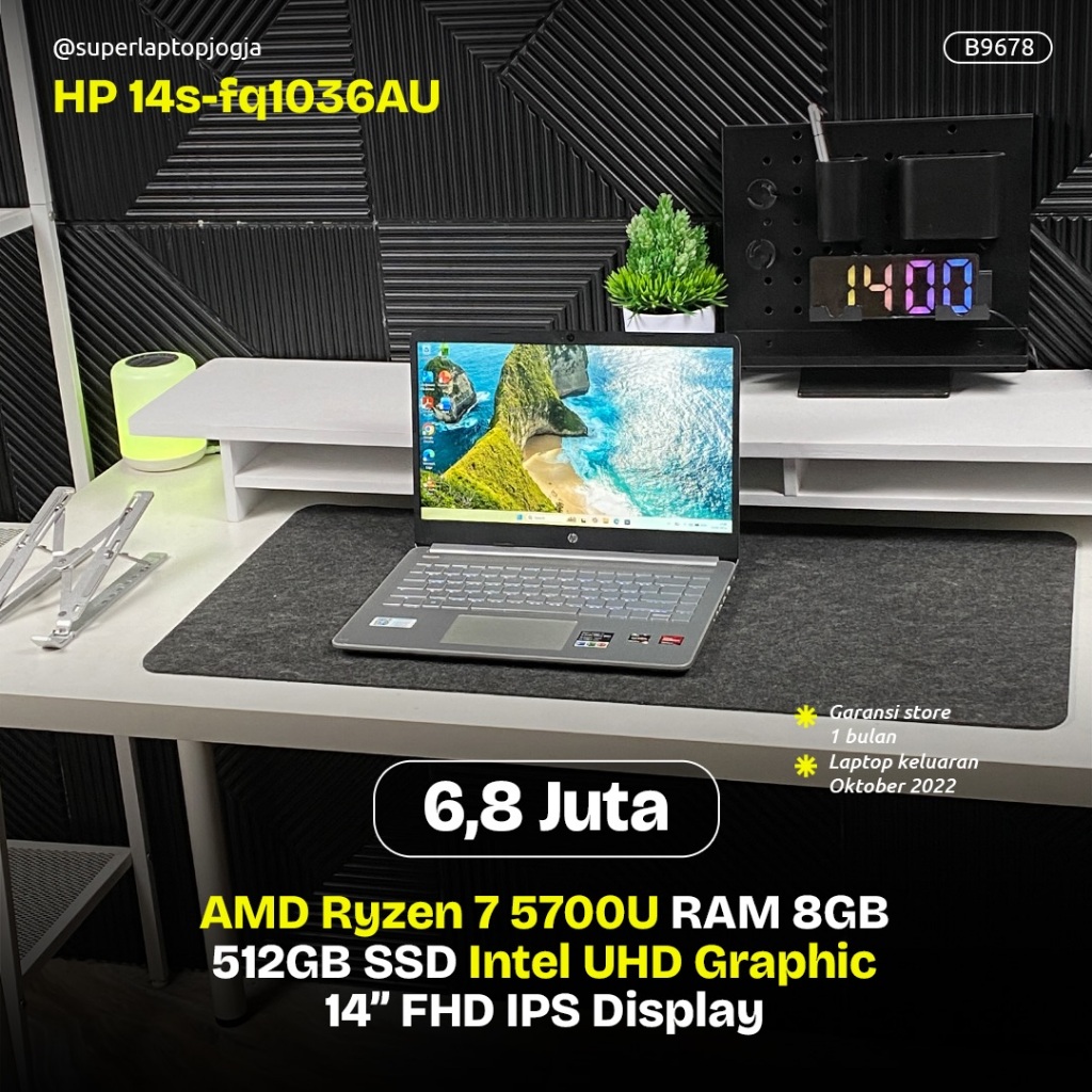 HP 14S FQ1036AU B9678