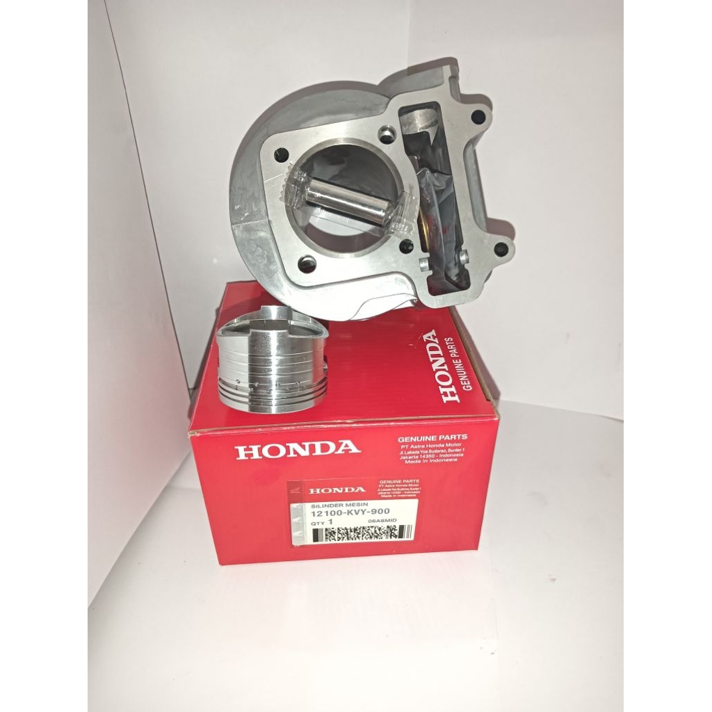 BLOK SEHER SET BEAT KARBU KVY+PISTON DAN RING SEHER