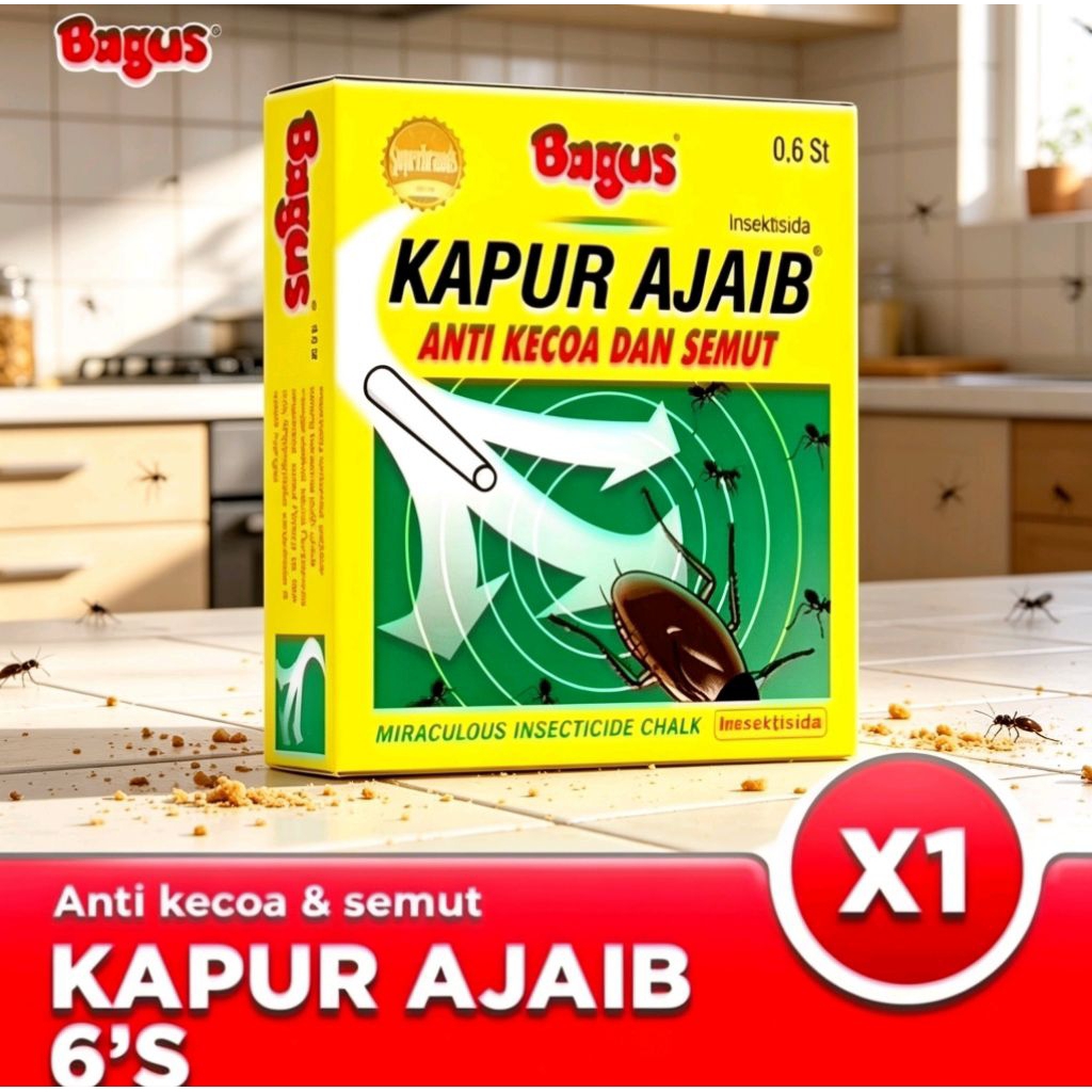 Kapur Ajaib Asli 1000% Kapur Semut Pembasmi Serangga dijamin Ampuh
