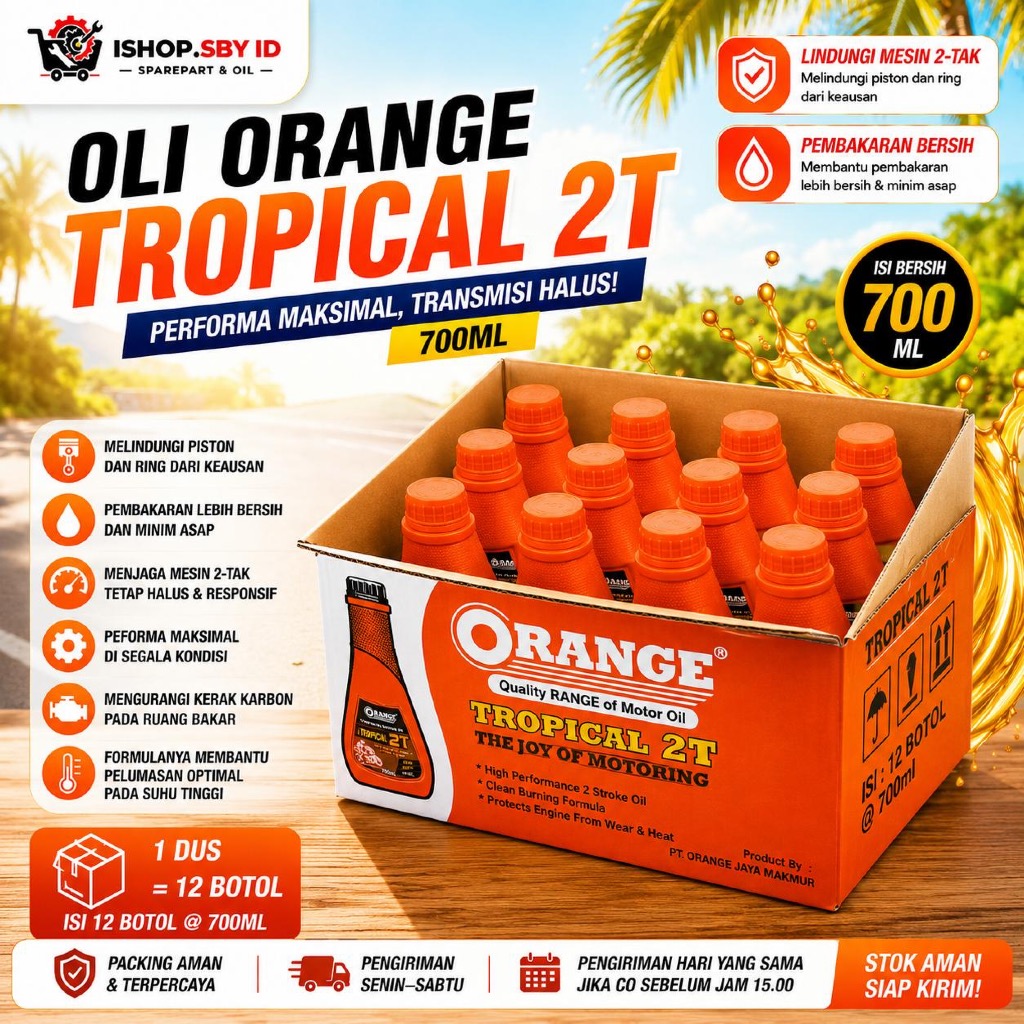 1 DUS (12 BTL) OLI SAMPING ORANGE TROPICAL 2T