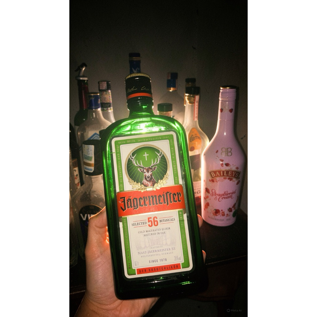 BOTOL JAGERMEISTER (untuk hiasan)
