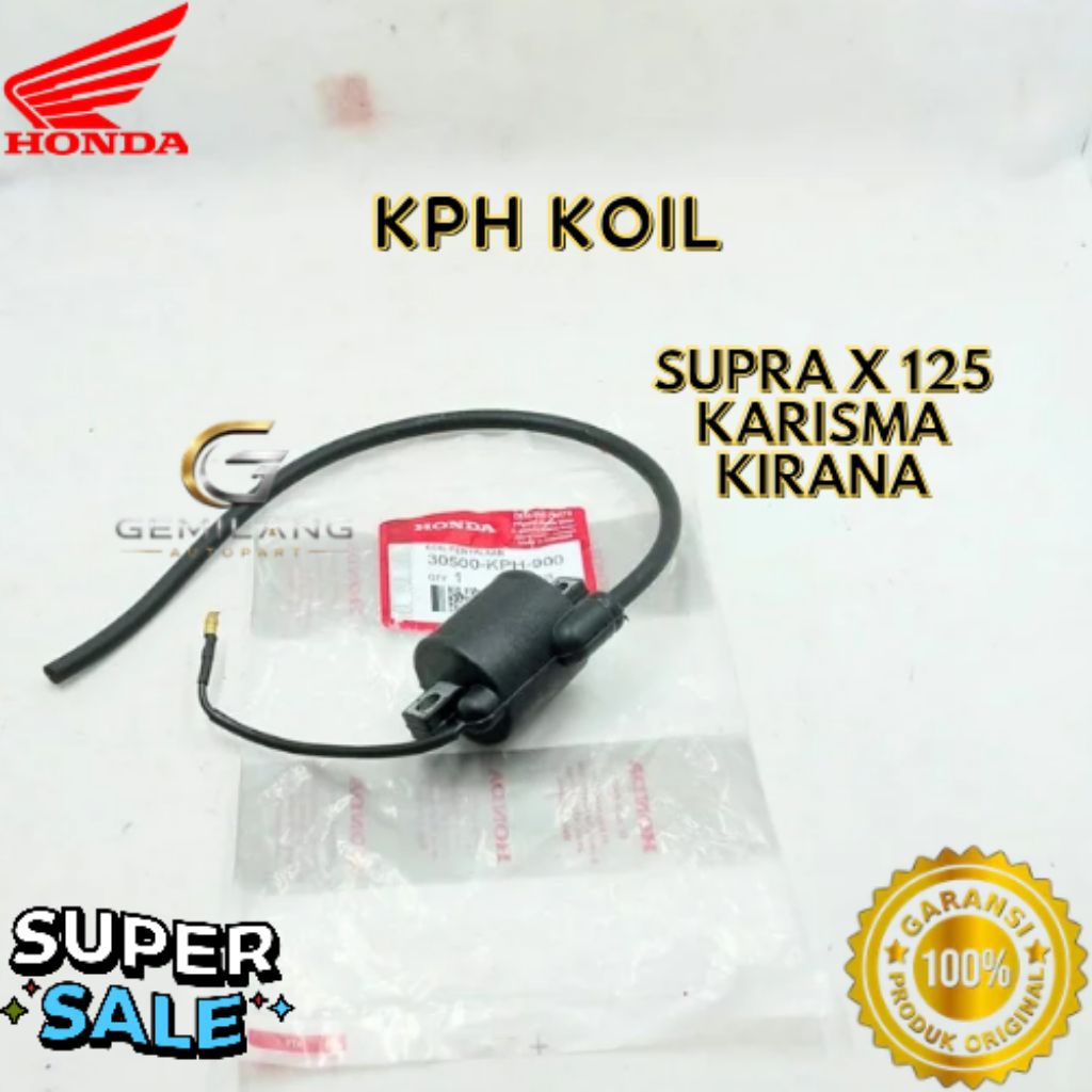 KOIL KODE KPH, KOIL SUPRA X 125, KOIL KARISMA, KOIL KIRANA