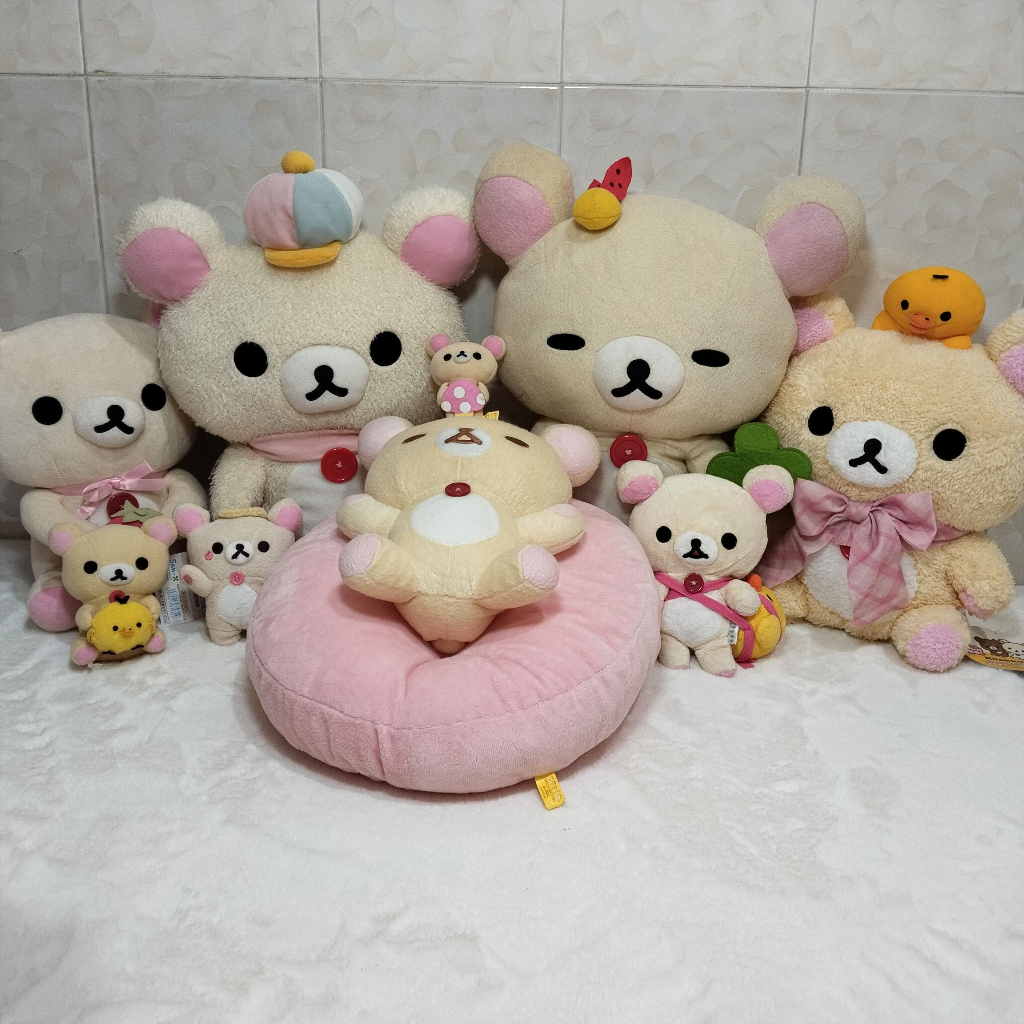 BACA DESC | Boneka Ganci Keychain Beruang Bebek Korilakkuma Kiritori Kiiritoiri San-x Costume Kostum