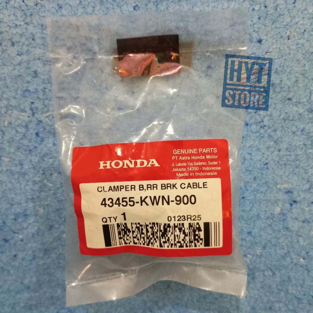 Clamper B RR Brake Cable 43455-KWN-900 Breket Klem Dudukan Kabel Rem Belakang PCX CBU Vario Techno 1