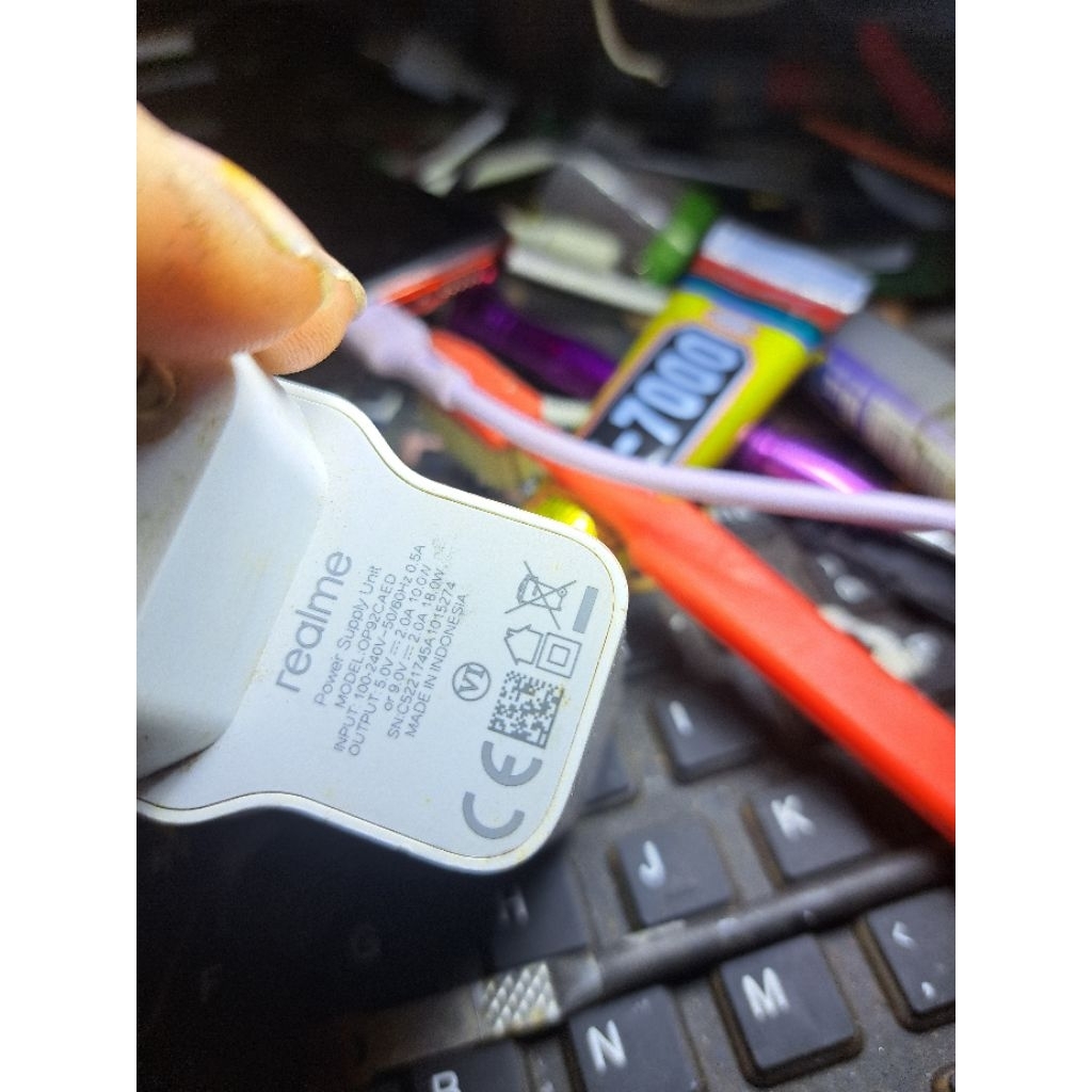 charger ori bekas realme