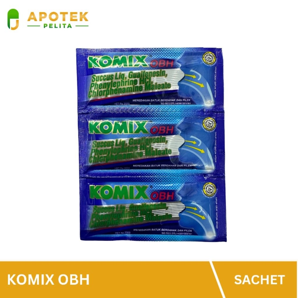 Komix OBH Membantu Meredakan Batuk Berdahak (1 Sachet)
