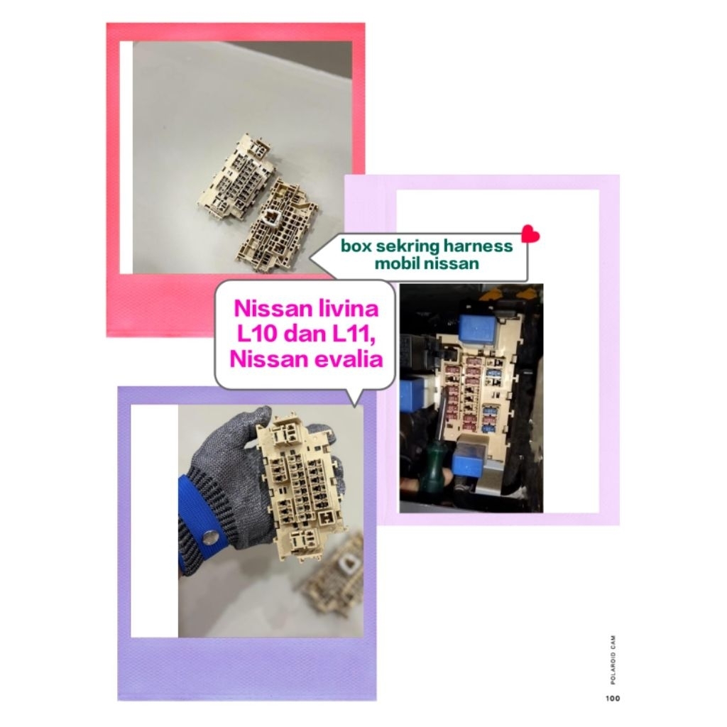 fuse box sekring harness mobil nissan livina L10, L11 dan nissan evalia original nissan lokasi box d
