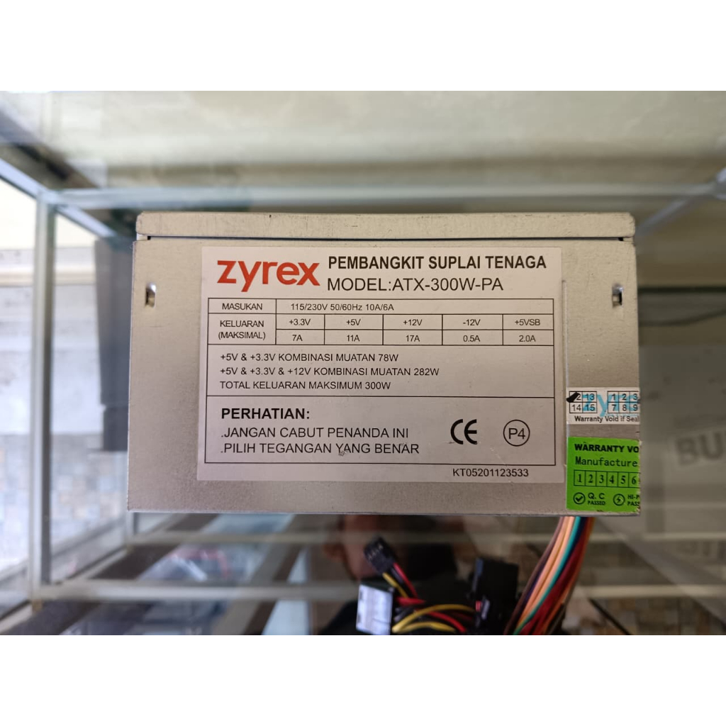 PSU ZYREX ATX 300W