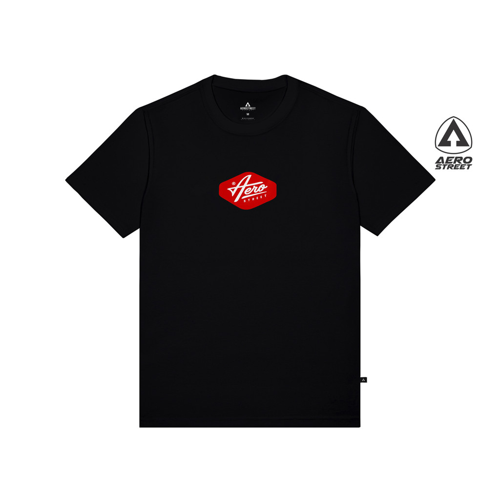 Aerostreet T Shirt Barra Hitam Kaos T-Shirt Tshirt AABAA