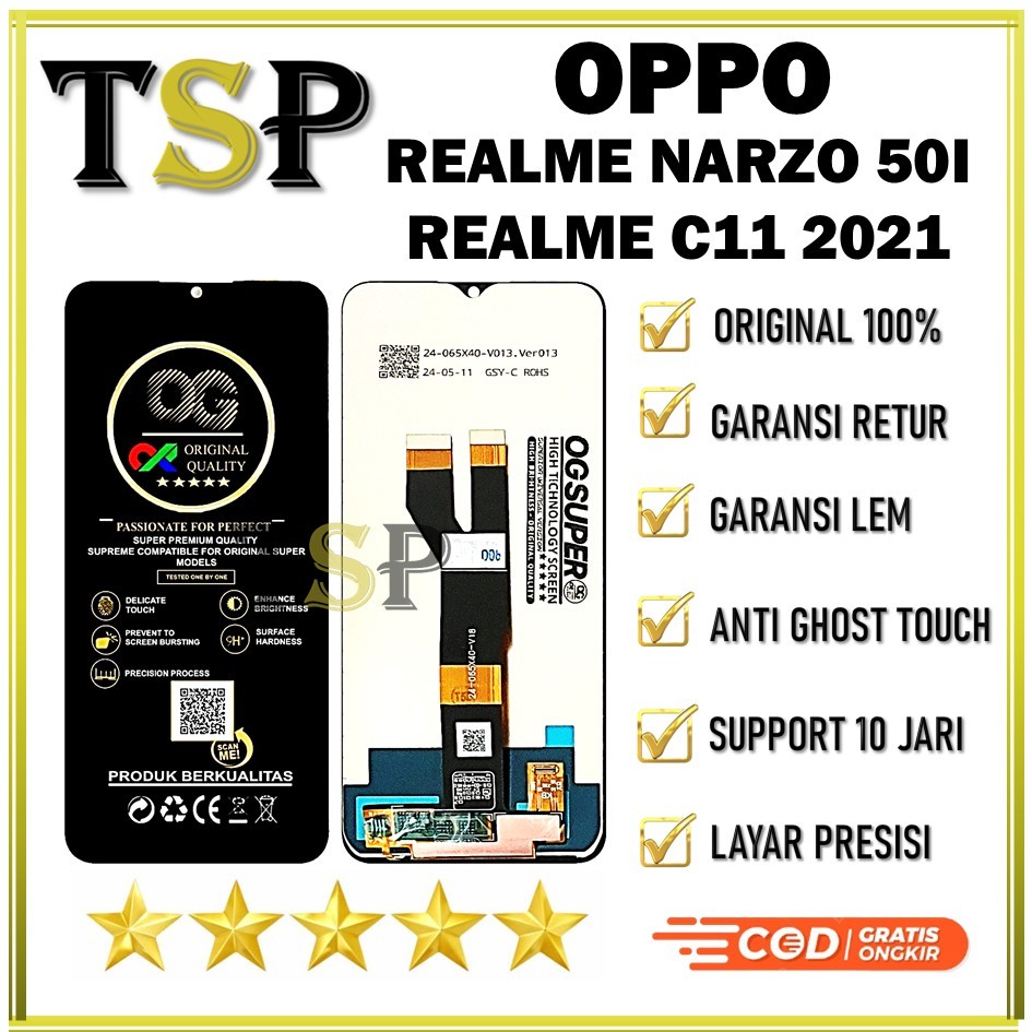 LCD REALME NARZO 50I / REALME C11 2021 LCD ORIGINAL  100%