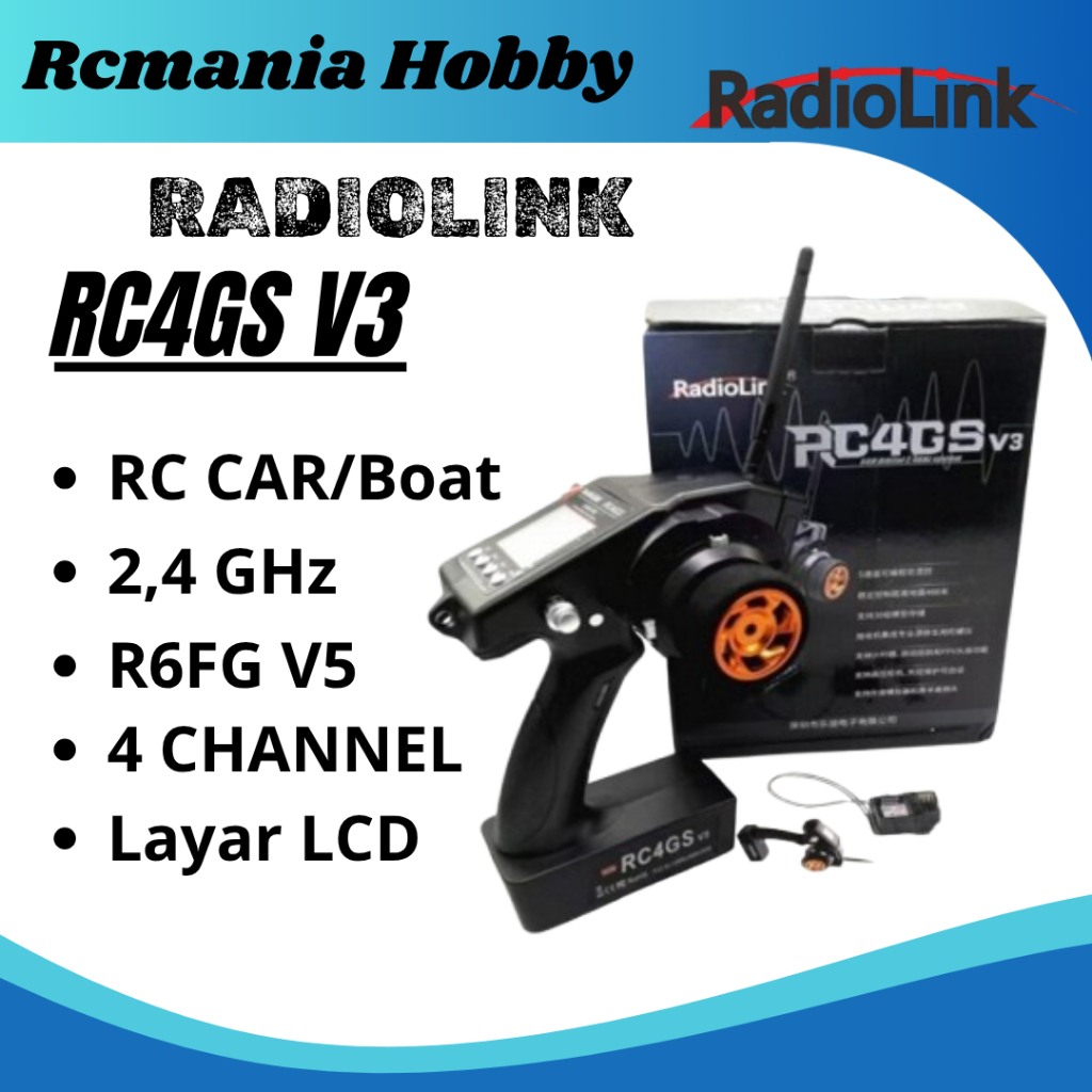 RadioLink RC4GS 2.4G 4CH Gun Controller Transmitter