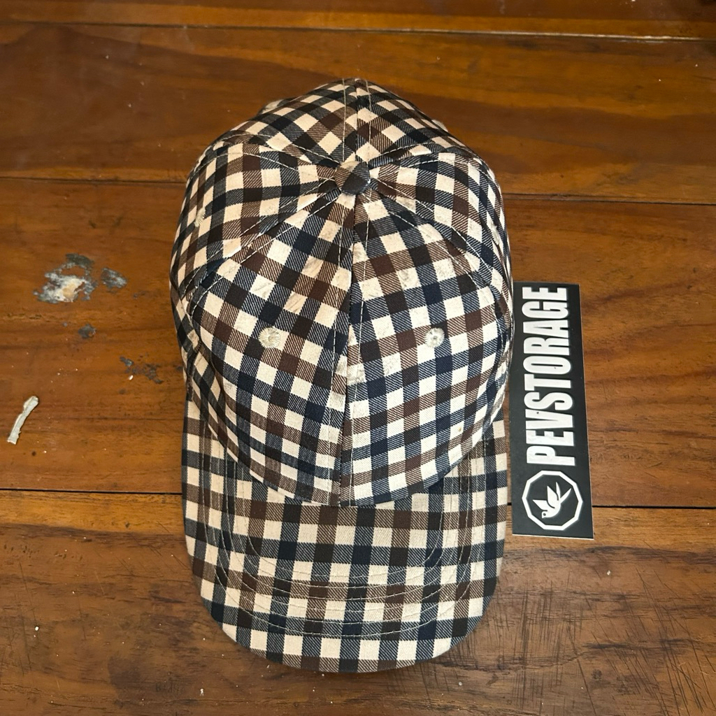 CAPS/TOPI gingham motif aquascutum