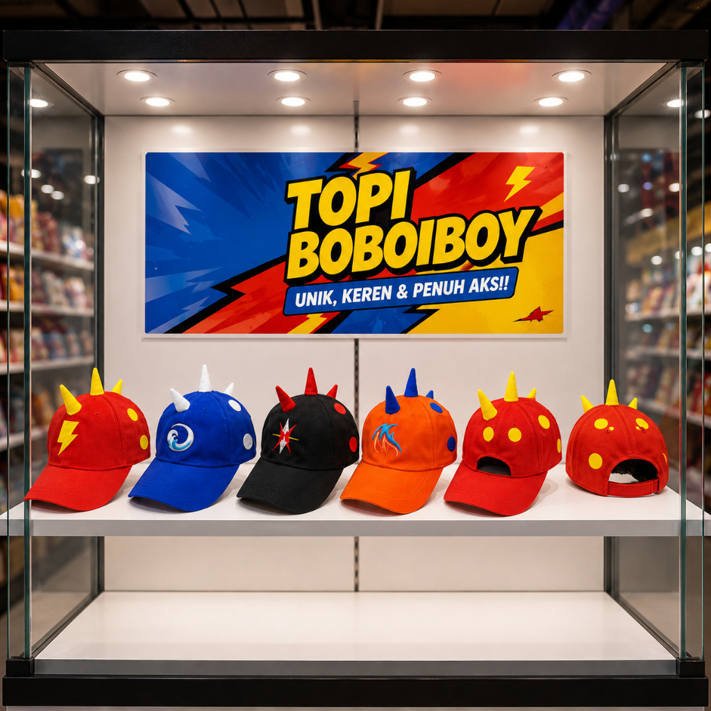 Topi Boboiboy Anak Laki Laki | Topi Anak Laki | Topi Boboiboy Original