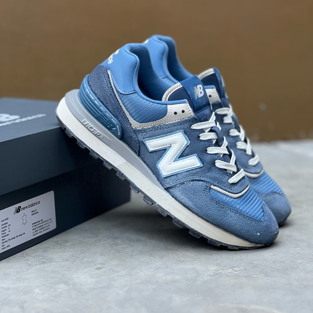 NewBalance574Legacy Blue White Original Resmi