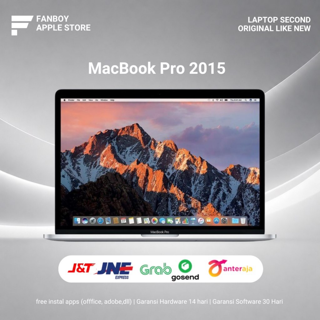 Macbook Pro 2015 2025 13 Inch Ram 8GB SSD 128GB Second Berkualitas
