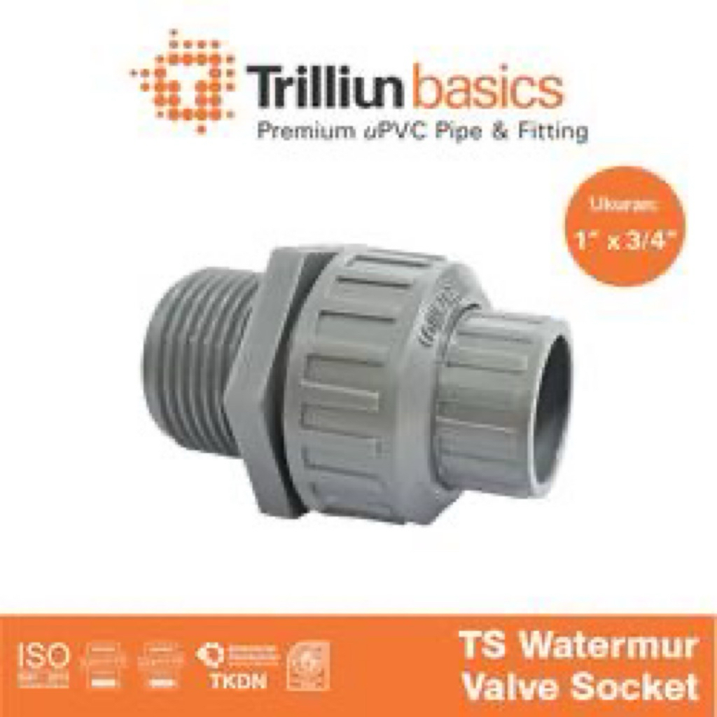 watermur drat 1x3/4 trilliun