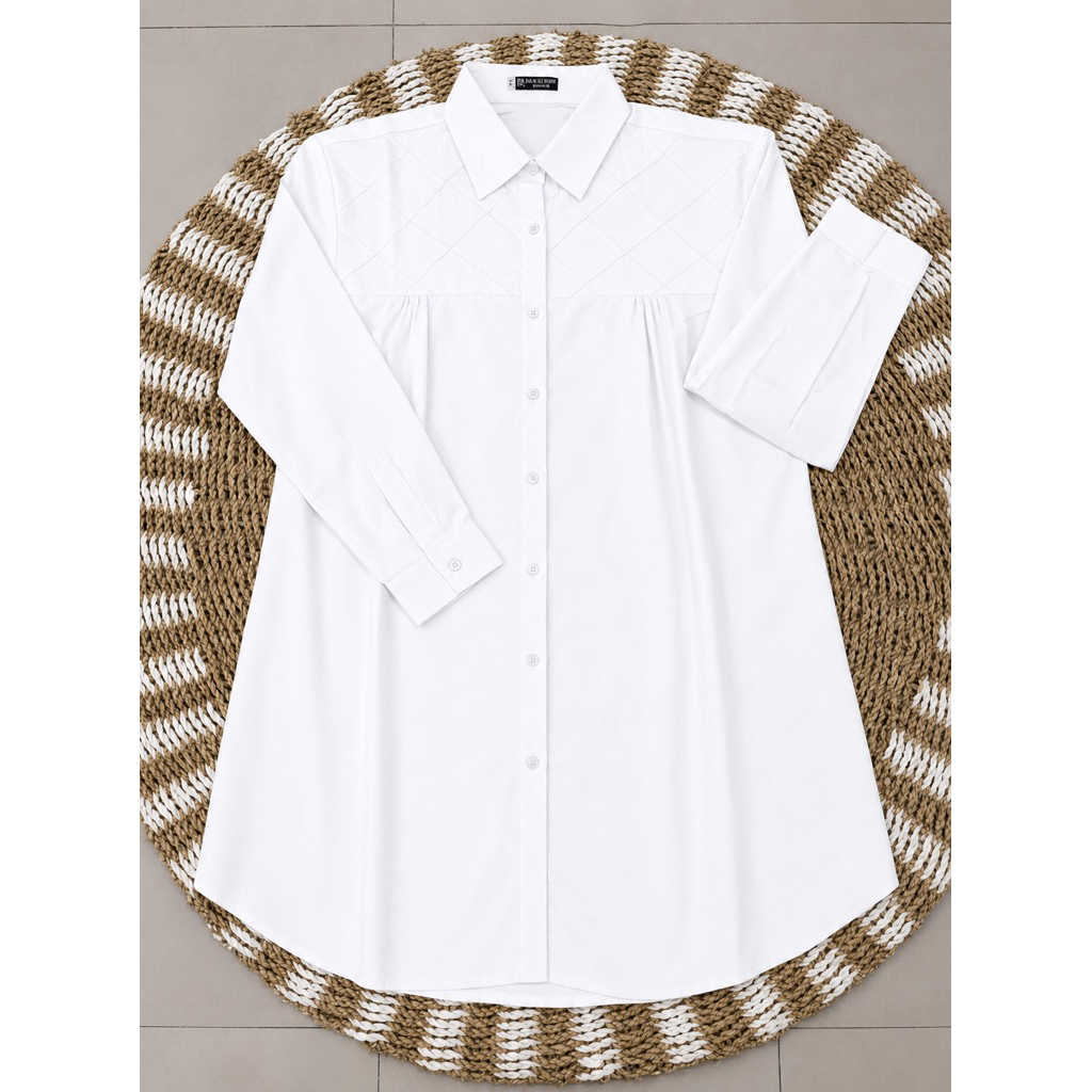 Tunik Hara Putih Katun Oxford