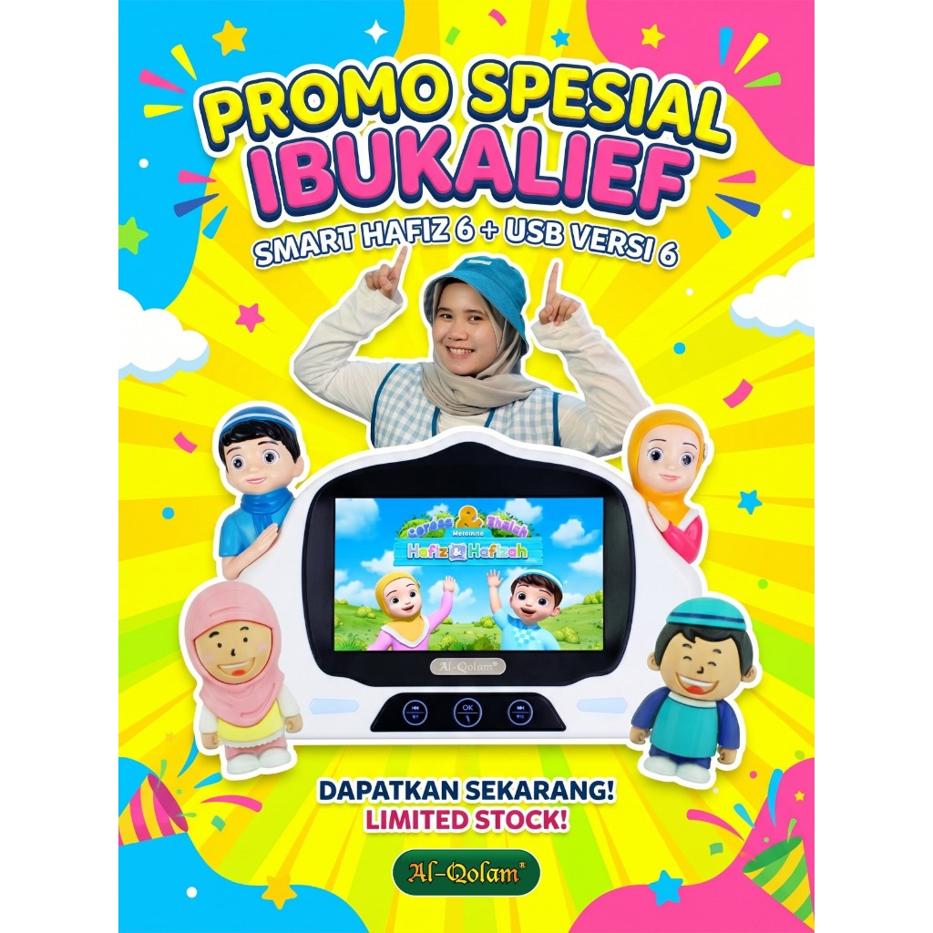 (SPESIAL IBUKALIEF_)PROMO BUNDLING TERBATAS Smart Hafiz V5/6/Hafiz Q +  Usb/Hafiz Card/Hafiz/Hafizah