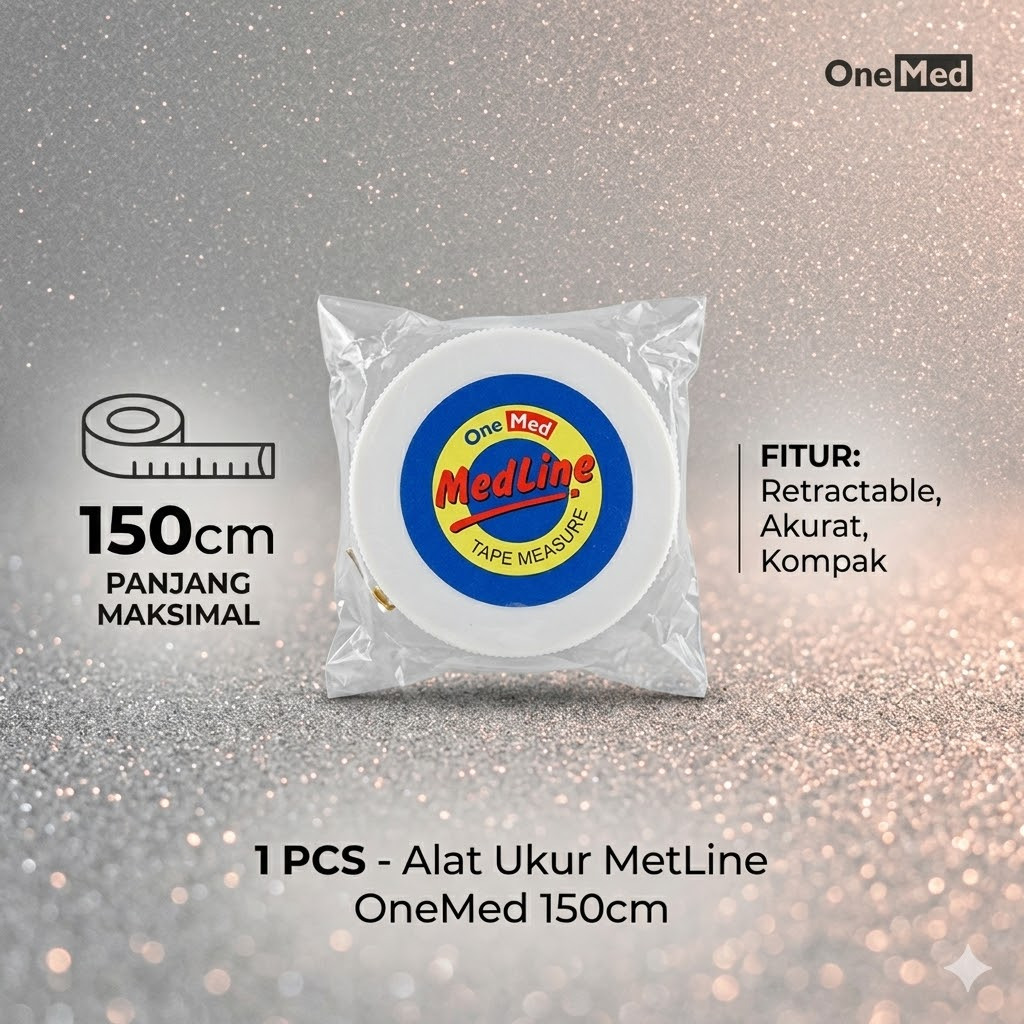 ONEMED METLIN METLINE MEDLINE / METERAN ROLL PENGUKUR BAYI ONEMED / Meteran Badan 150 CM