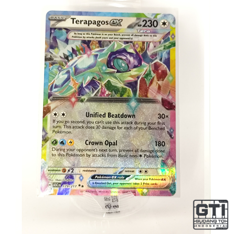 KARTU POKEMON TERAPAGOS EX RR 179/217 ENGLISH