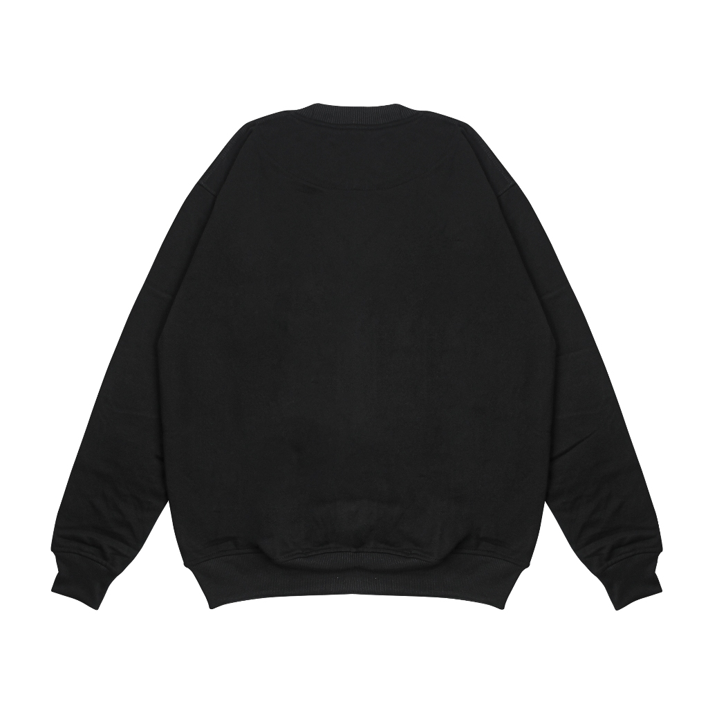 Troy Company Sweater Pria Hitam - Lutande Sweater Sweatshirt Crewneck Black SWD 248