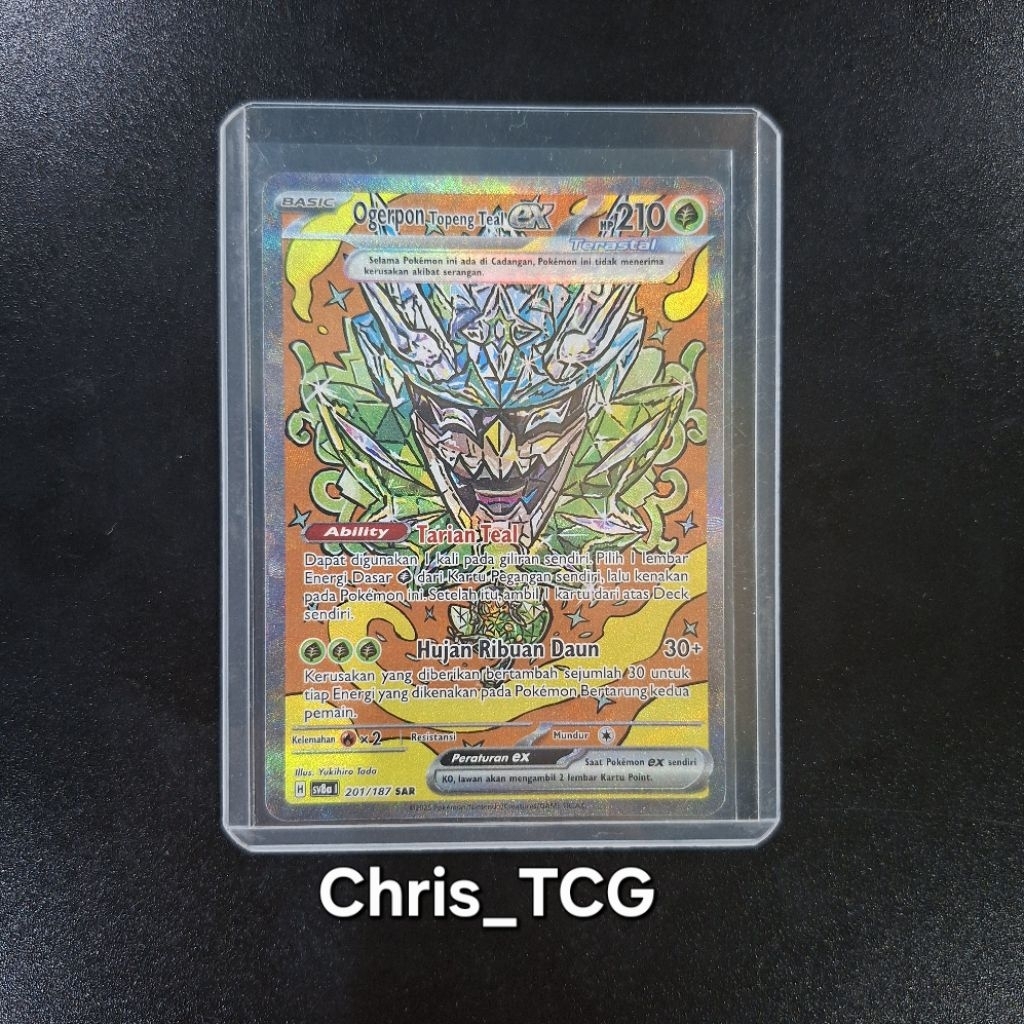 Pokemon (ID) Ogerpon Topeng Teal ex SAR - 201/187