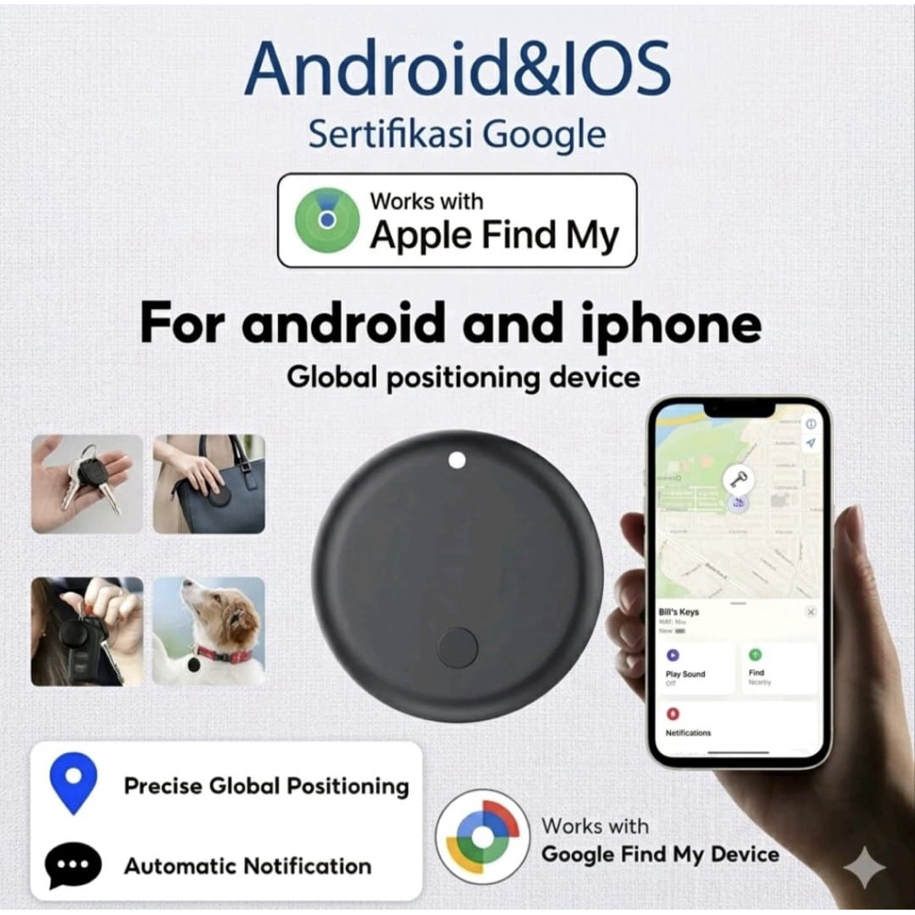 ( SMART GPS ) - For Android / iphone GPS Tracker Mini Anti Lost WIRELESS / Pelacak Motor / Pelacak M