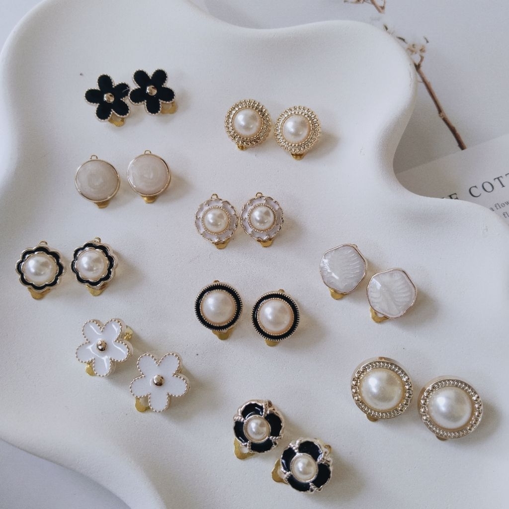 Anting Hijab Anting Klip Hijab Anting Jepit Hijab / Aksesoris Hijab