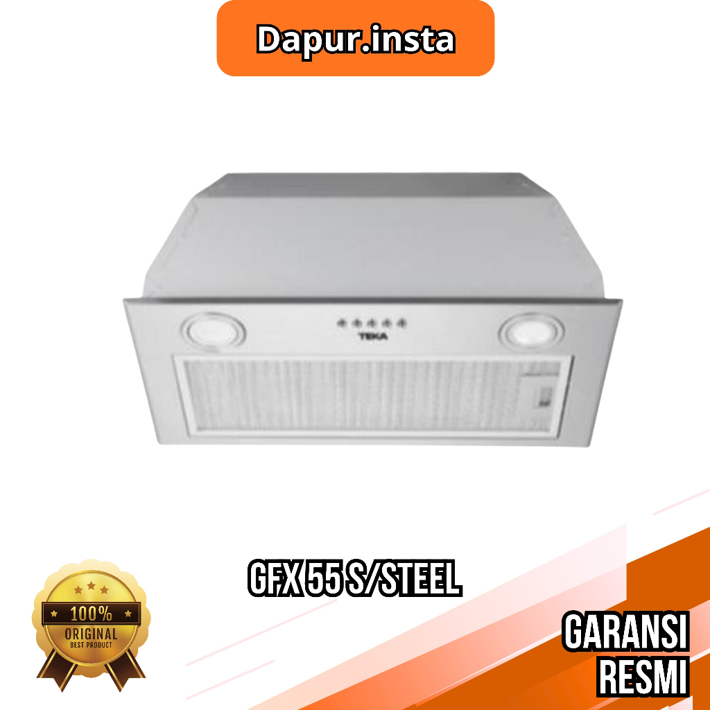 Hood built-in CHIMNEY TEKA GFX 55 SS Stainless