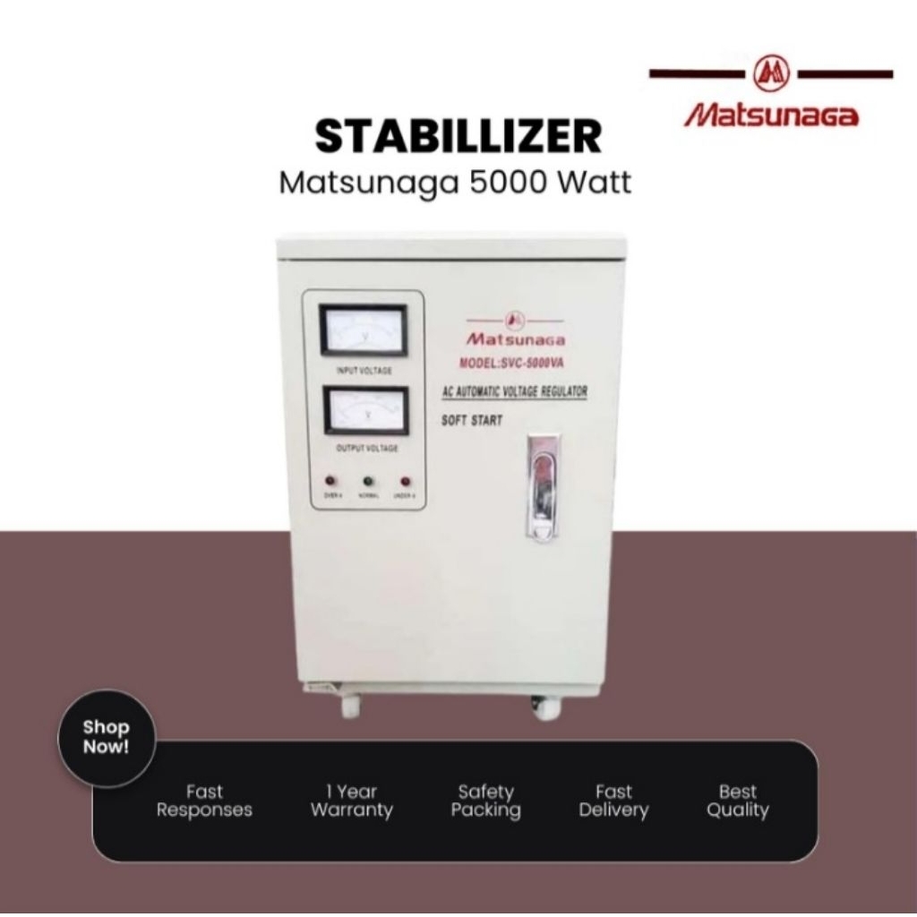 Stabilizer / Stavol 5000 Watt Matsunaga SVC- 5000 VA