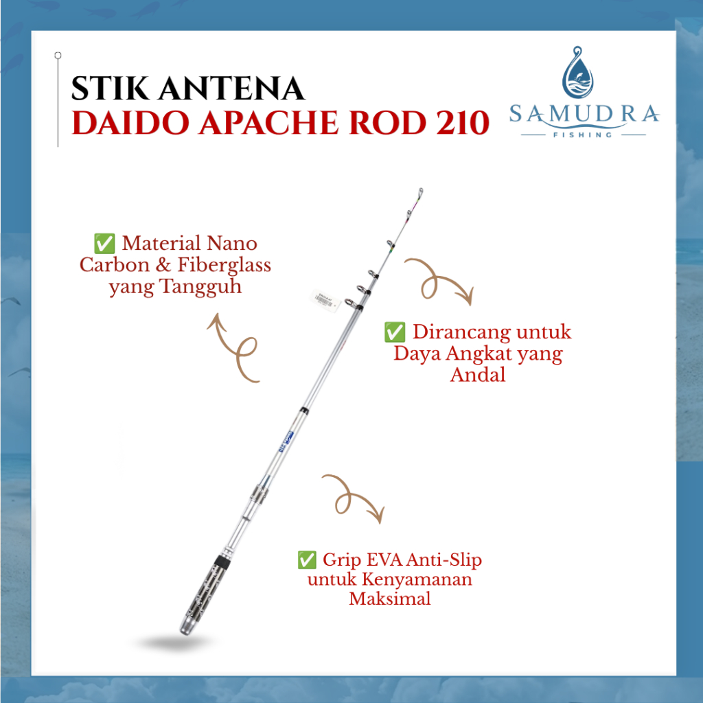 Joran Jenis Antena Daido Apache Rod (210)