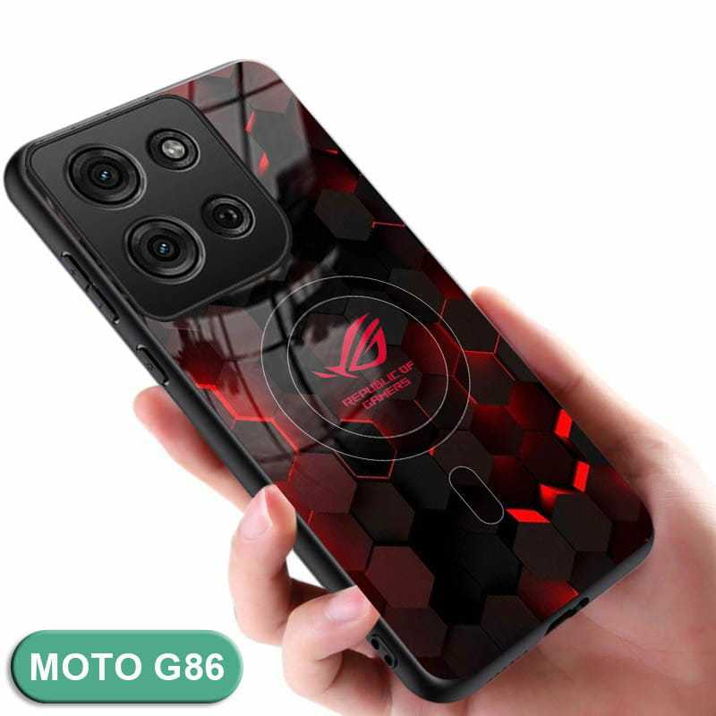 SoftCase Glass Kaca MOTOROLA G86 POWER - Casing HP MOTOROLA G86 POWER - N106