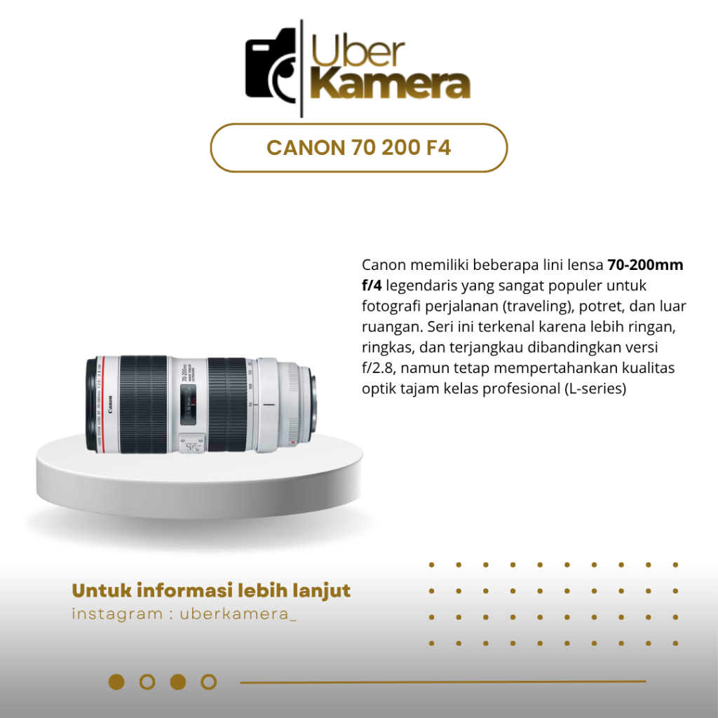 LENSA CANON 70 200 F4