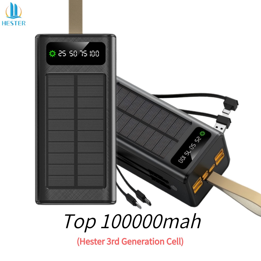 HESTER power bank 66W fast charging power bank 100000mah powerbank 100000mah power bank original 100