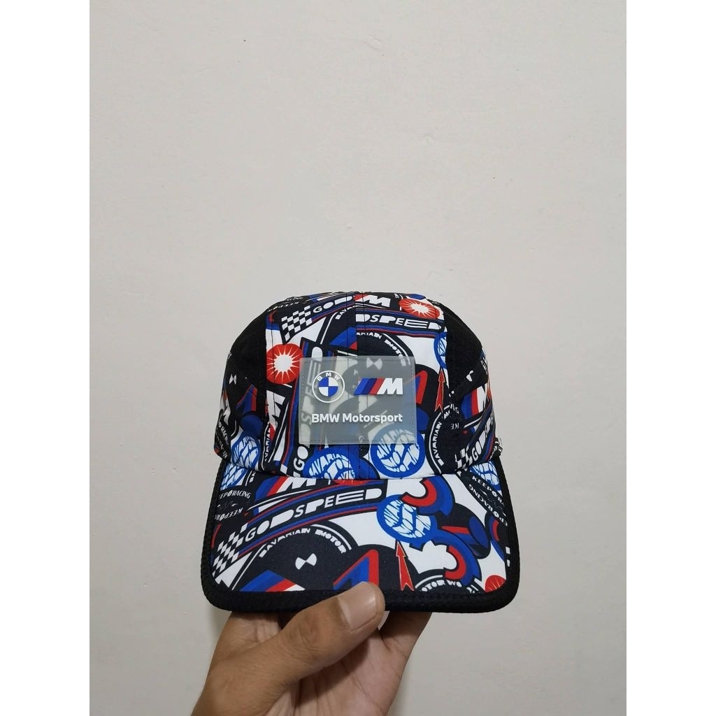 Topi Puma BMW M Motorsports Statement Cap Multicolor Printed Limited Edition (Bnwt)
