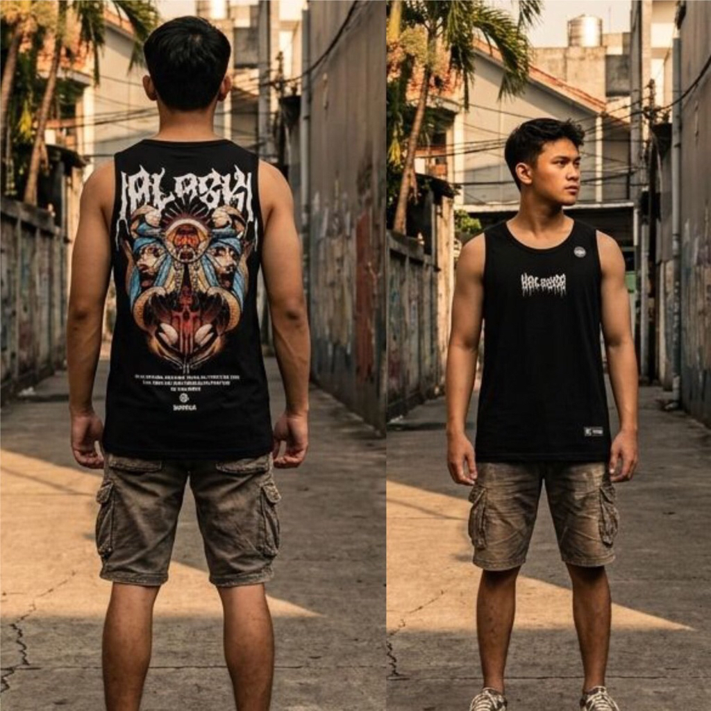 Kaos Singlet / Baju Lekbong 'Halaska' / Kaos Singlet Lekbong untuk Pria Dan wanita