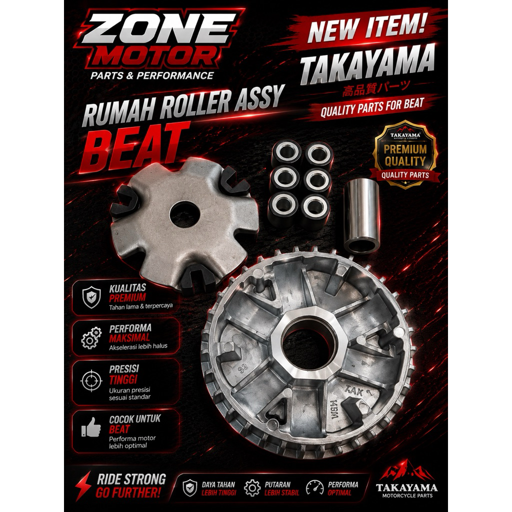 Takayama RUMAH ROLLER ASSY tipe motor BEAT/SPACY