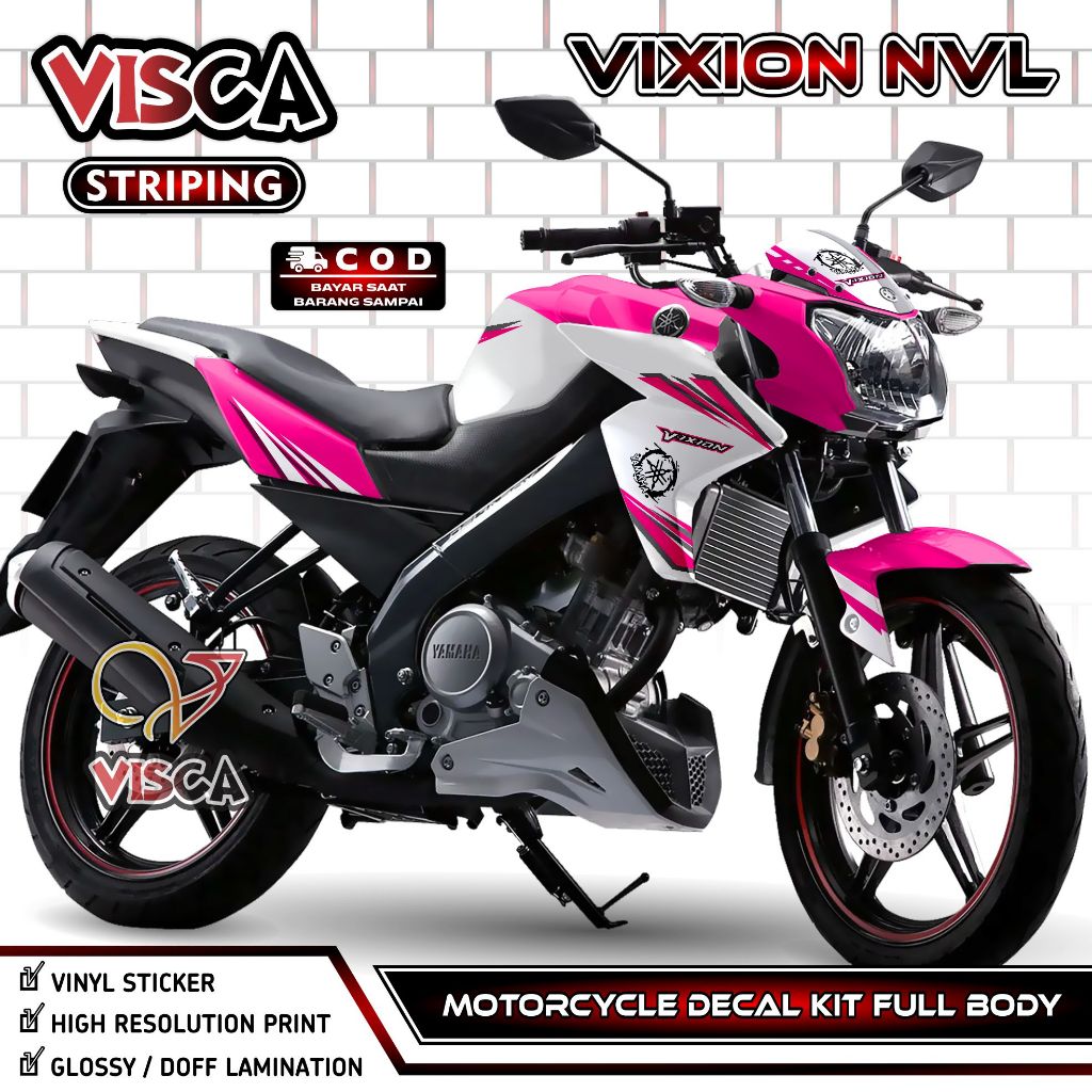 Decal Vixion NVL - Stiker Vixion NVL - Dekal Vixion NVL Full Body - Striping Vixion NVL Variasi - De