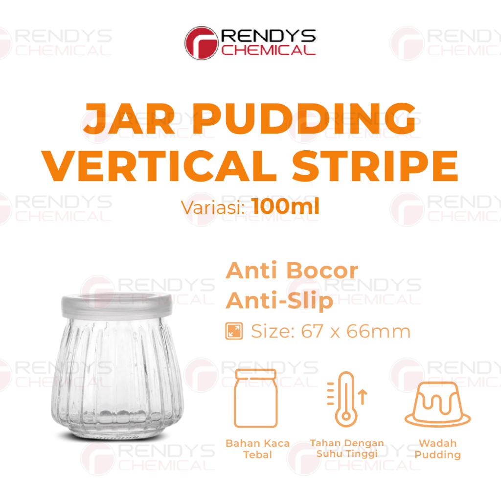 Jar Puding Vertical Stripe 100ml - 200ml