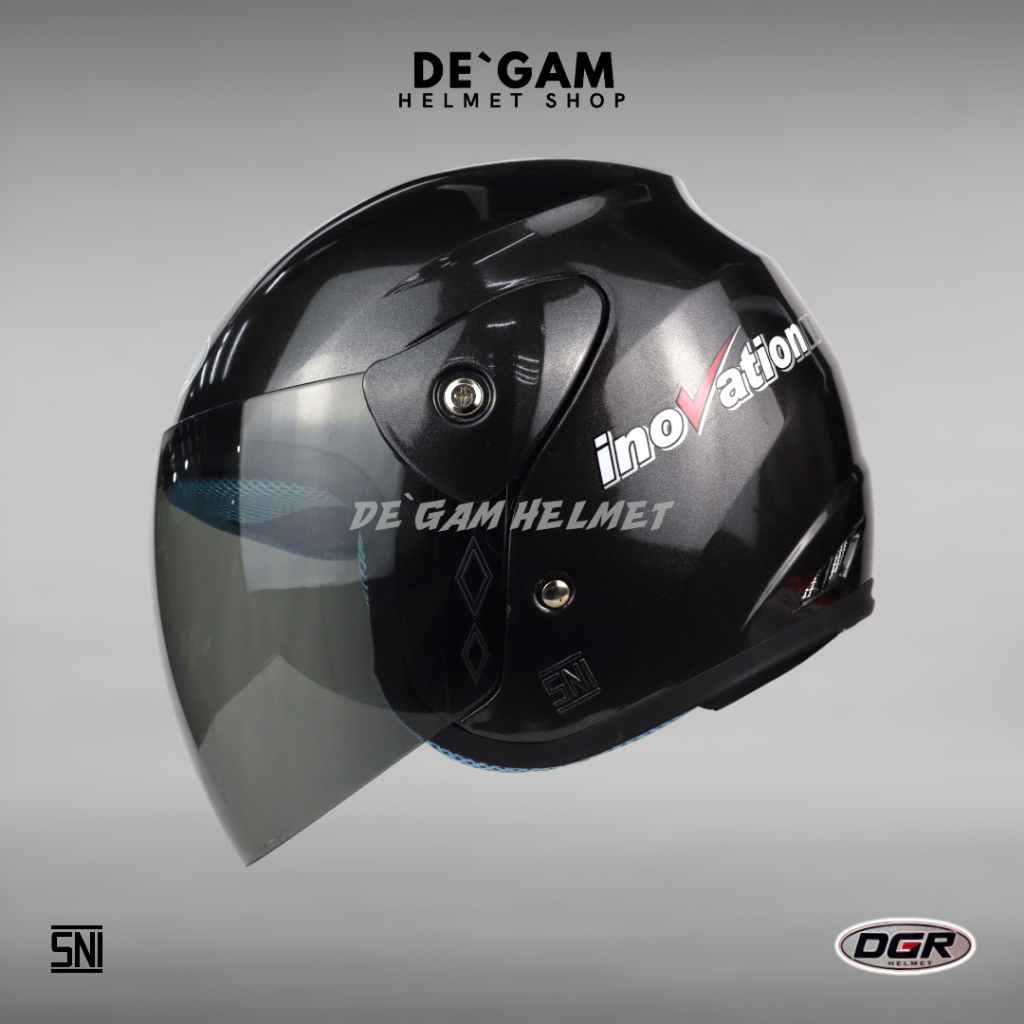 DGR Inovation Solid - Gunmetal - Helm Half Face