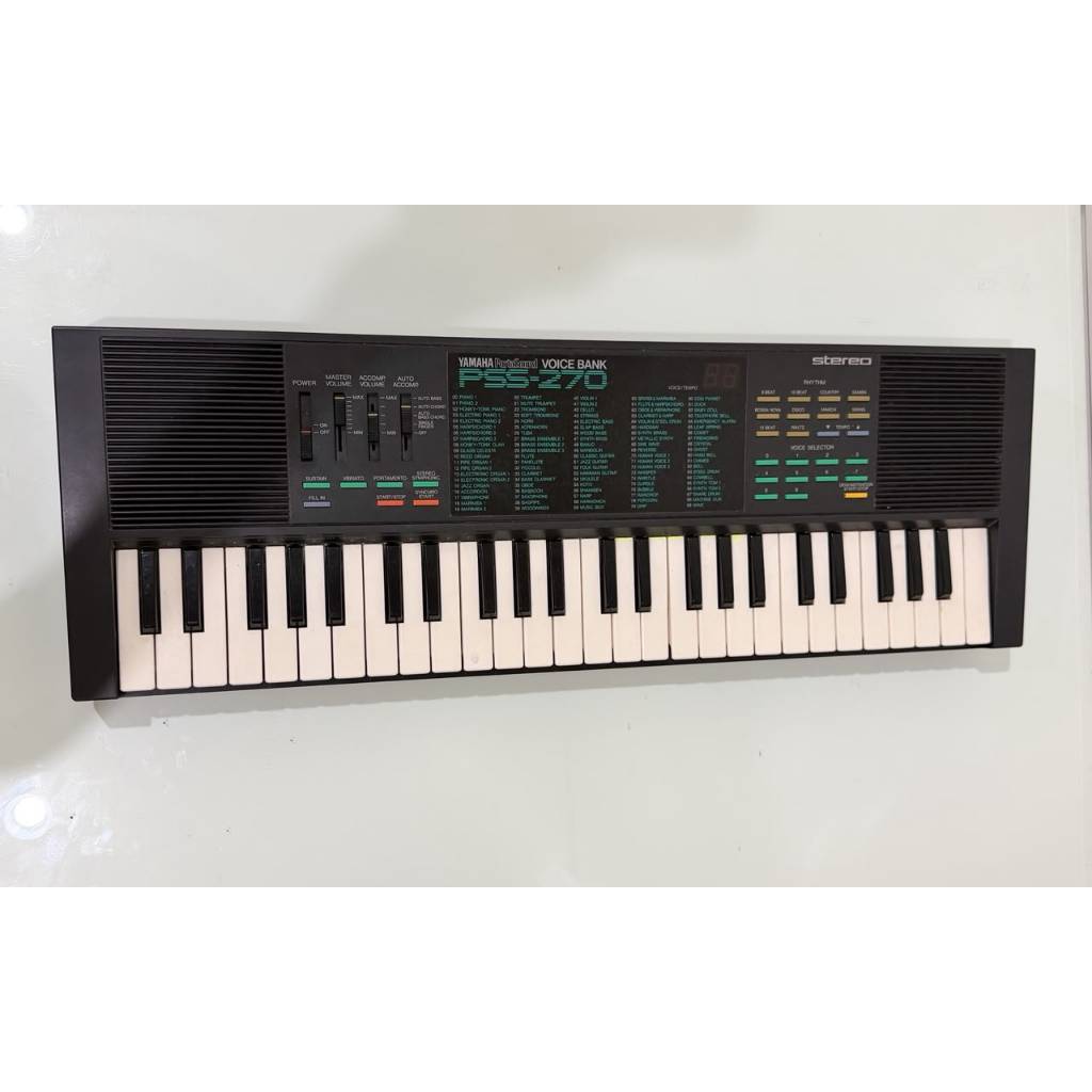Keyboard Piano Yamaha Voice Bank PSS-270 Bekas Second Berfungsi Normal Preloved