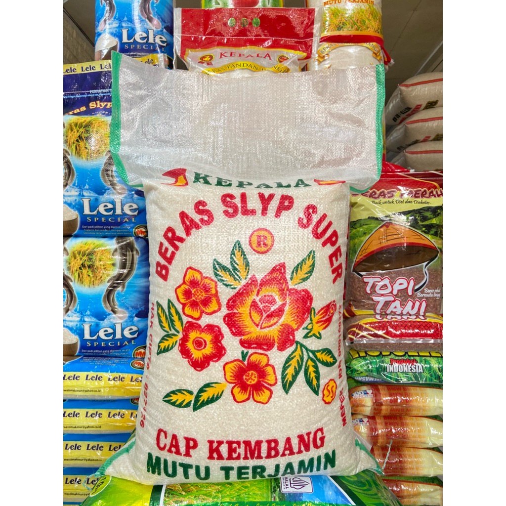 Beras Cap Kembang Asli 25Kg | Beras Pulen | Alami | Beras Pilihan