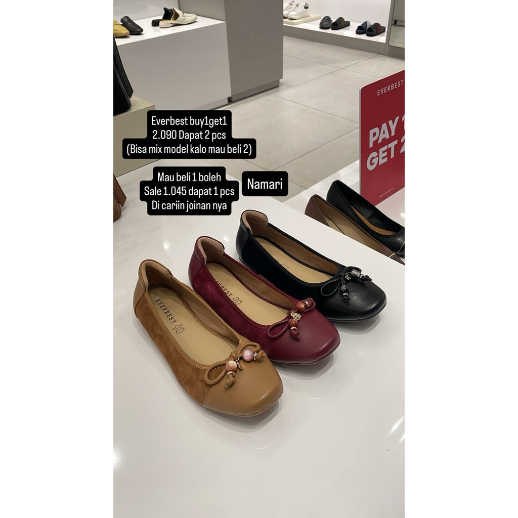 Promo sale disc diskon Sepatu wanita everbest original