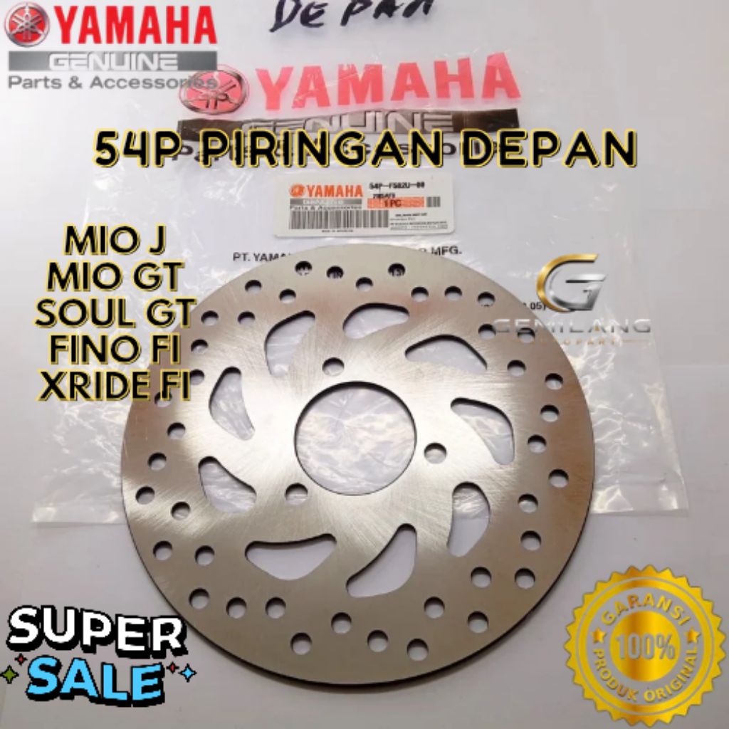 PIRINGAN DEPAN KODE 54P, PIRINGAN DEPAN MIO J, PIRINGAN DEPAN MIO GT, PIRINGAN DEPAN SOUL GT, PIRING