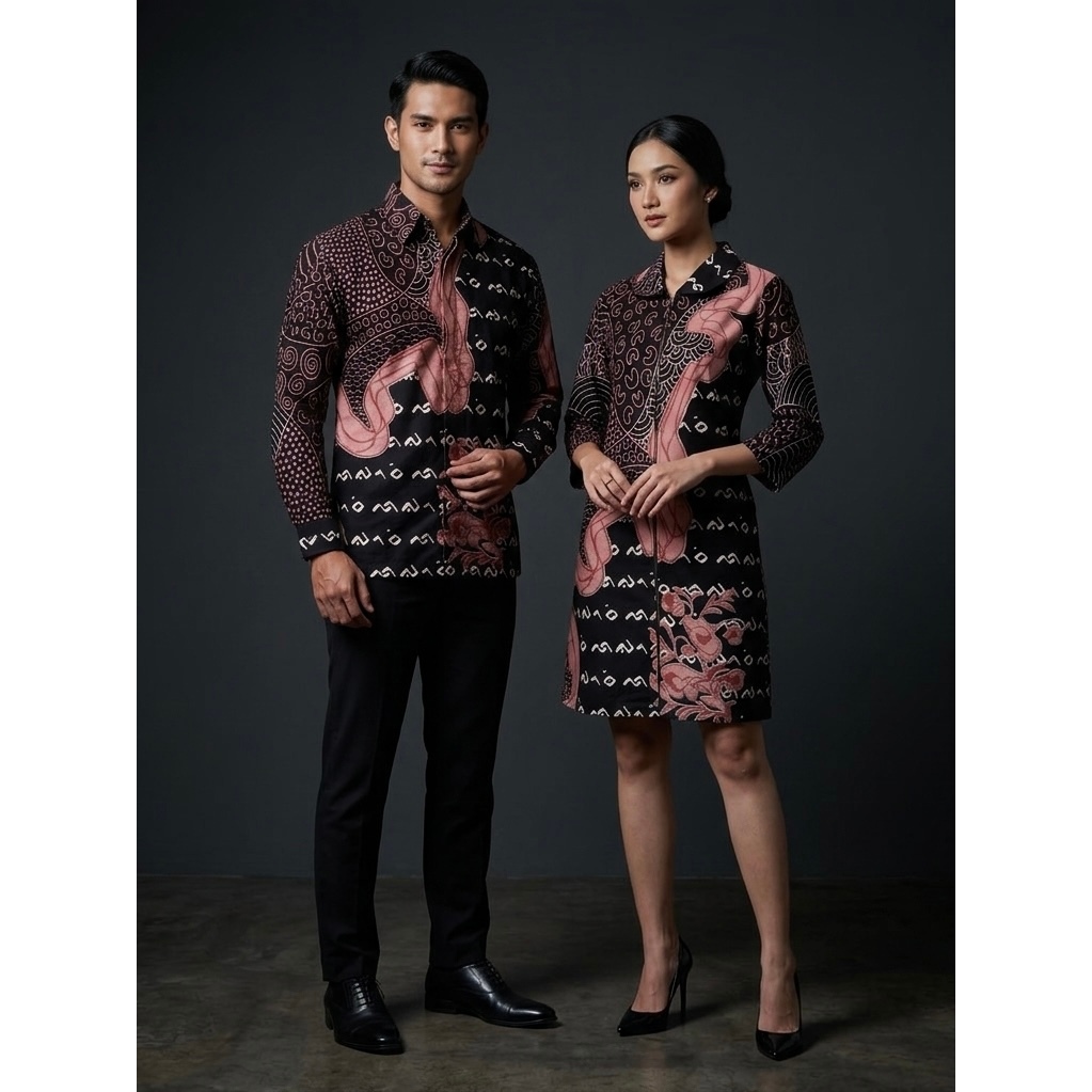 Couple Batik Sarimbit Kode AS Lagosi 1 & 2 by Batik Lanang Mamez Batik Lontara Batik Makassar