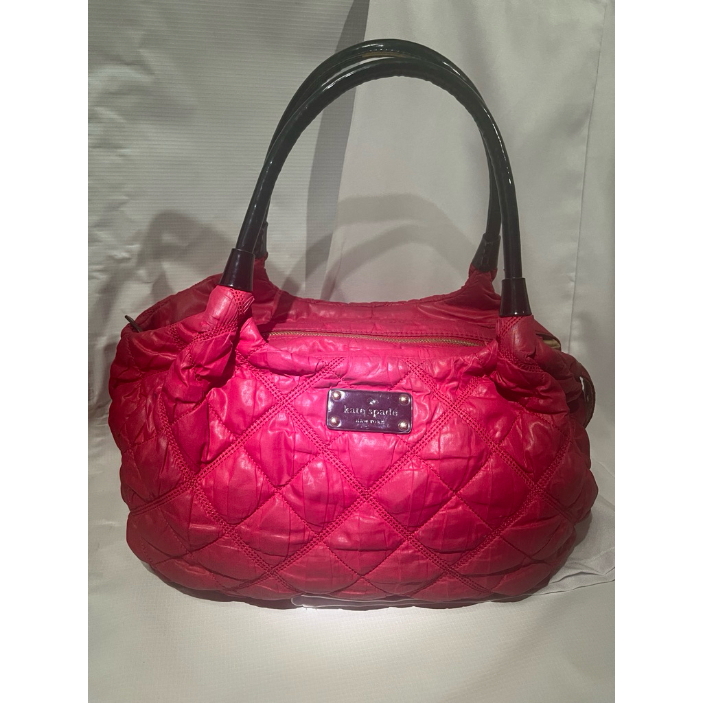TAS KATE SPADE RED QUILTED KAREN BAG