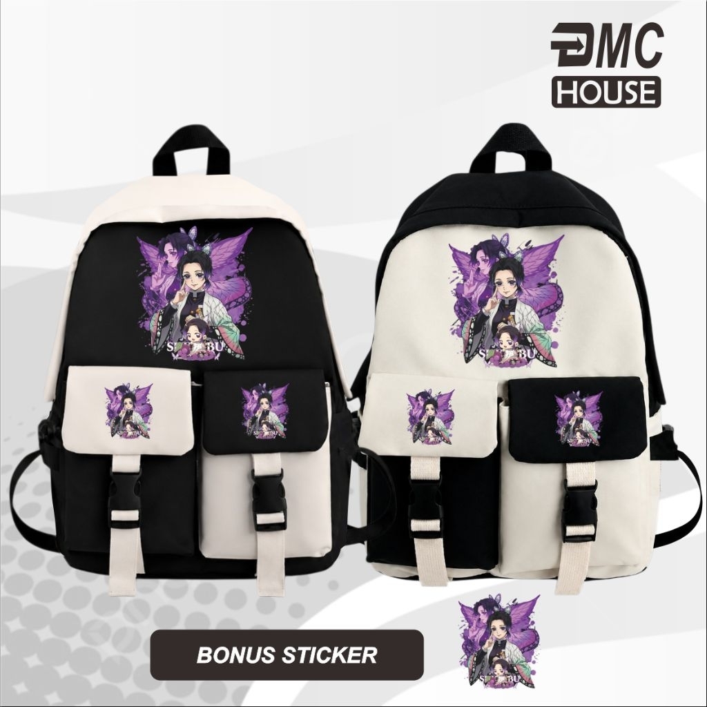 Tas Ransel Anak Sekolah Tk Sd Shinobu Demon Slayer Anime