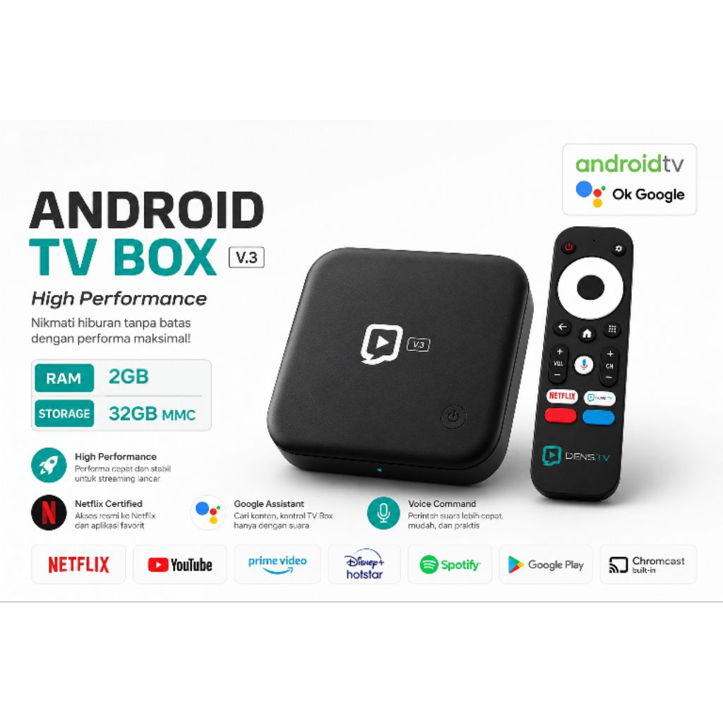 Android TV Box 4K B866V2FA High fast performance