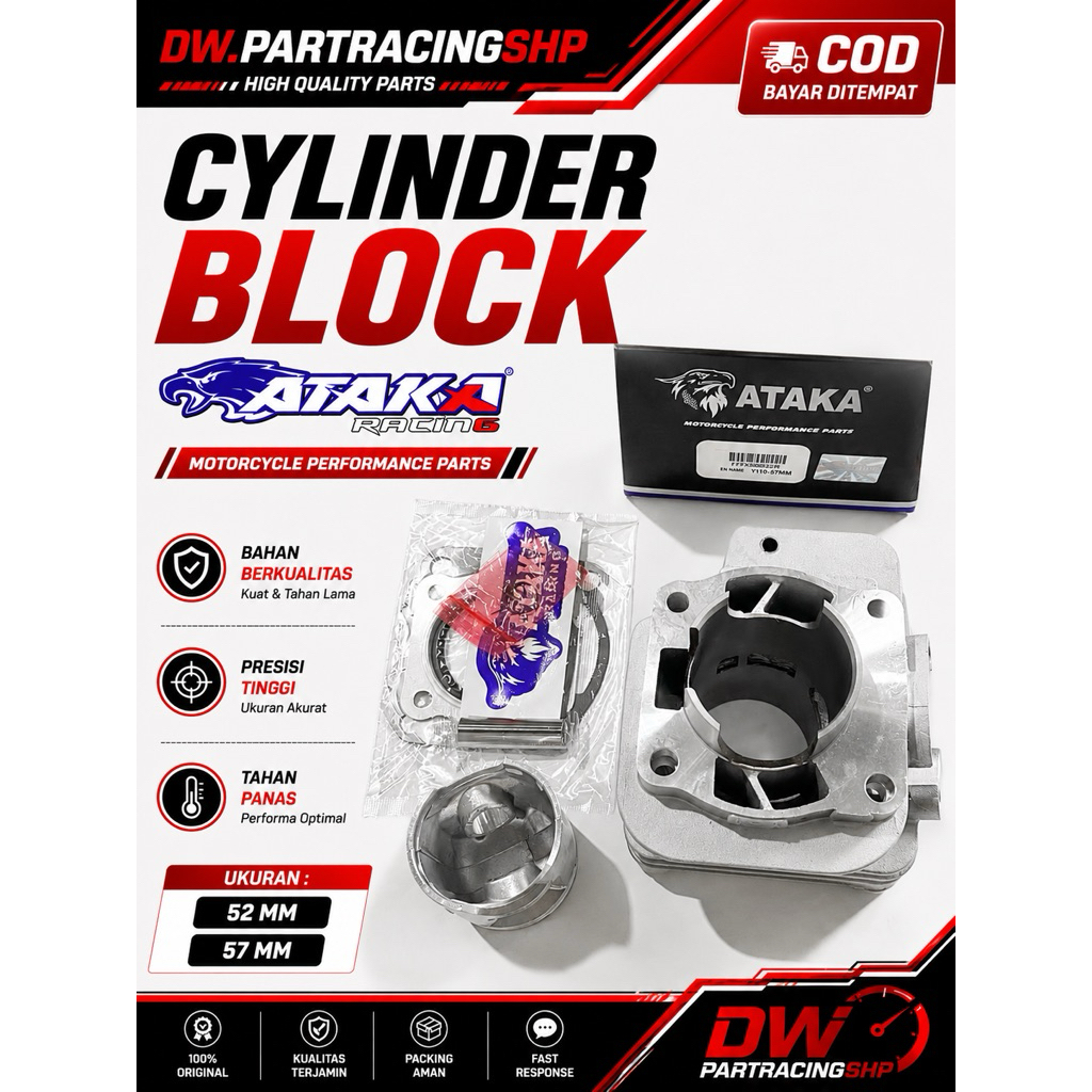 ATAKA RACING BLOK BORE UP SET 52mm 57mm Fizr F1zr