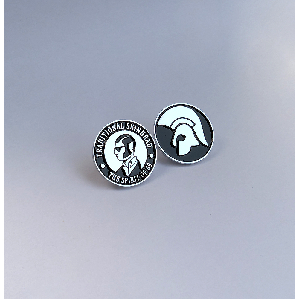 Enamel Pin Traditional Skinhead Trojan Records Skinhead Reggae Style